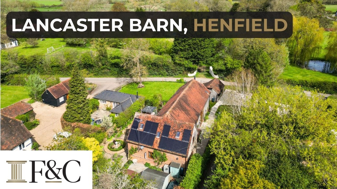 Lancasters Barn, film still from Fine & Country Brighton & Hove