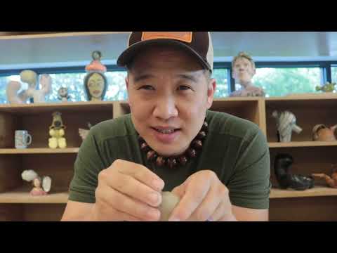 Video thumbnail for POV Pottery making a ceramic bird shaped water whistle that warbles when filled