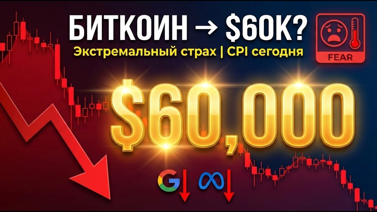 БИТКОИН ПАДАЕТ ДО $60К? Почему AI-компании сливают + Индекс CPI решит всё!