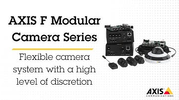 AXIS F Series modular cameras - Flexible camera system with a high level of discretion