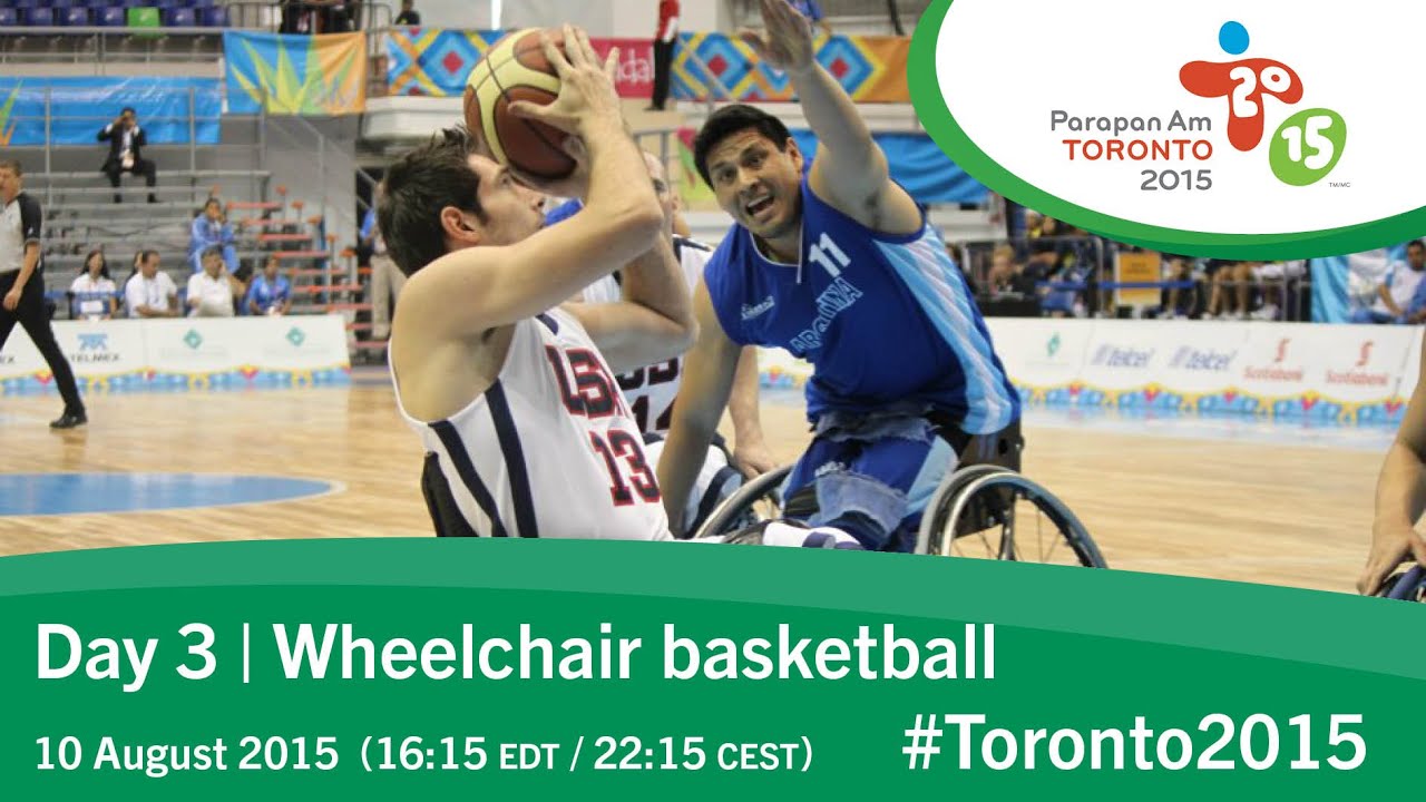 Day 3 Wheelchair basketball Toronto 2015 Parapan American Games
