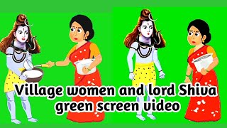 Free No copyright Green screen cartoon character Indian women/Indian women talking green screen