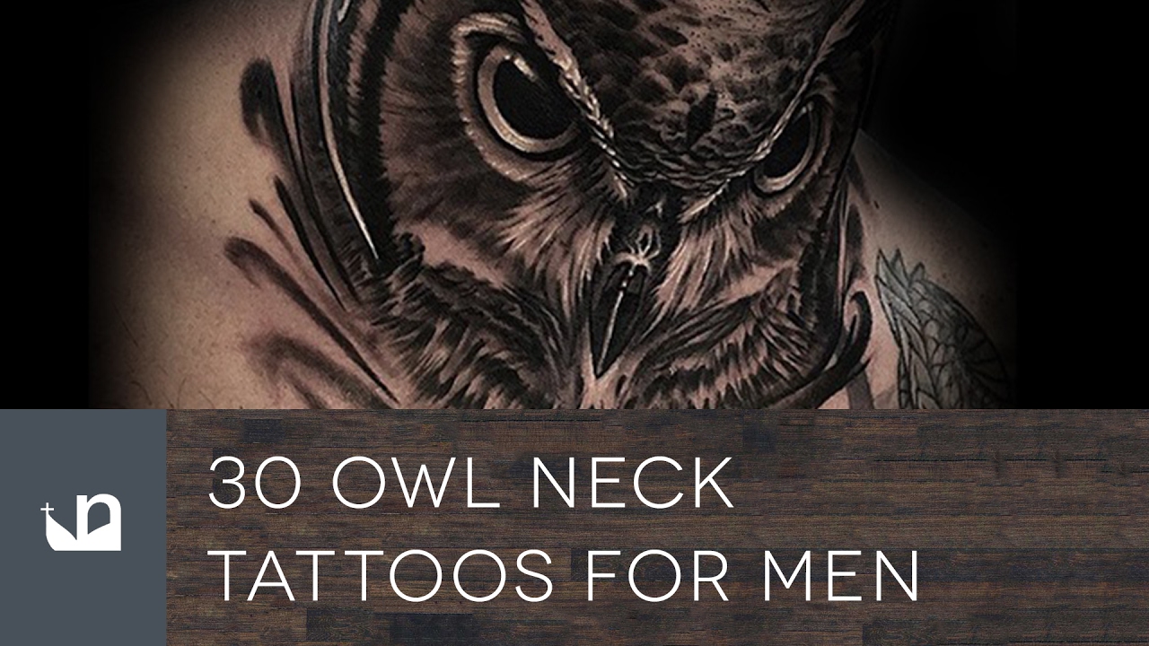 Owl Neck Tattoo Designs - wide 11