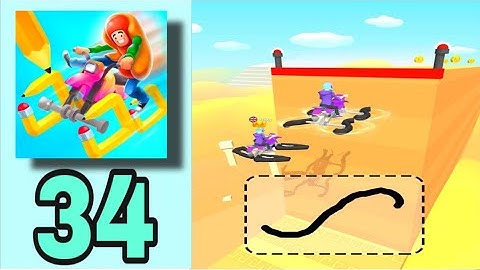 Scribble Rider - All Levels Gameplay, New iOS Android Games