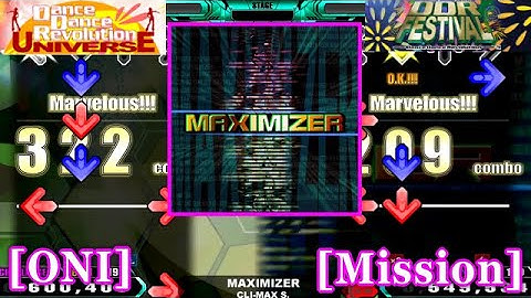 【DDR】 MAXIMIZER / CLI-MAX S. [Original / Mission Mode] 譜面比較 Comparison