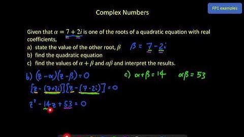 Further Pure 1 - Complex Numbers - Video 5
