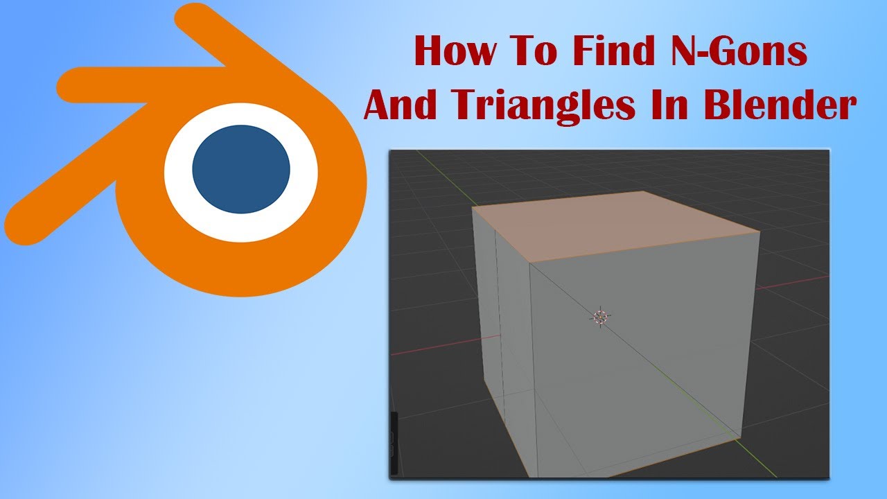 Blender Tutorial How To Find N-Gons And YouTube