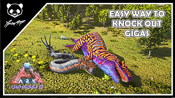 Knocking Out And Taming Gigas With Basilisk | ARK: Survival Evolved