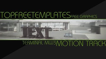 FREE MW3 Motion Track Template #17: Terminal MW3