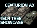 Centurion AX Tech Tree Showcase! Tier V-X!