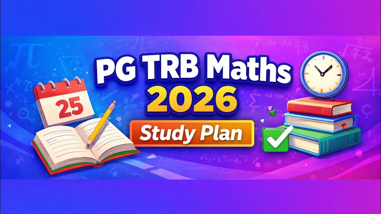 Pg trb maths study plan for full syllabus 