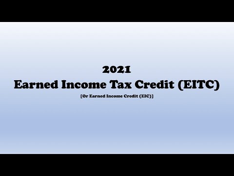 2021 Earned Income Tax Credit (EITC)