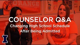Ask Admissions: Can I make changes to my high school schedule after I'm admitted