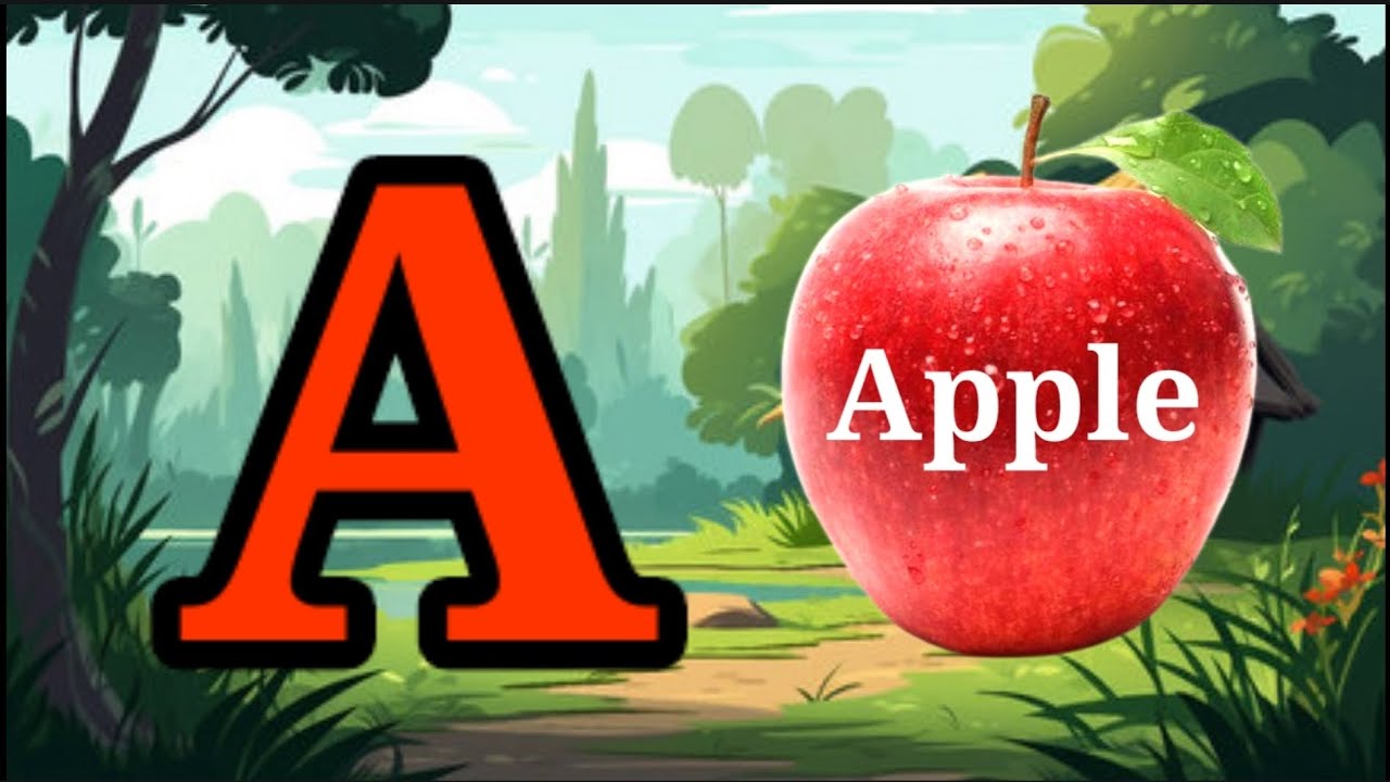 A For Apple B For Ball | Abcd Song | Abcd Rhymes | Abc Song Nursery ...