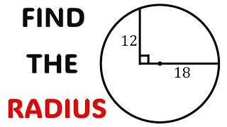 Determine the radius of the circle