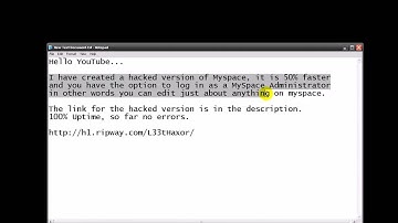 Myspace Hack!!! Version 1.2
