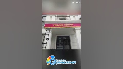 Thi công Bảng hiệu công ty cổ phần bất động sản pinkland vietnam cùng banghieuquangcao net