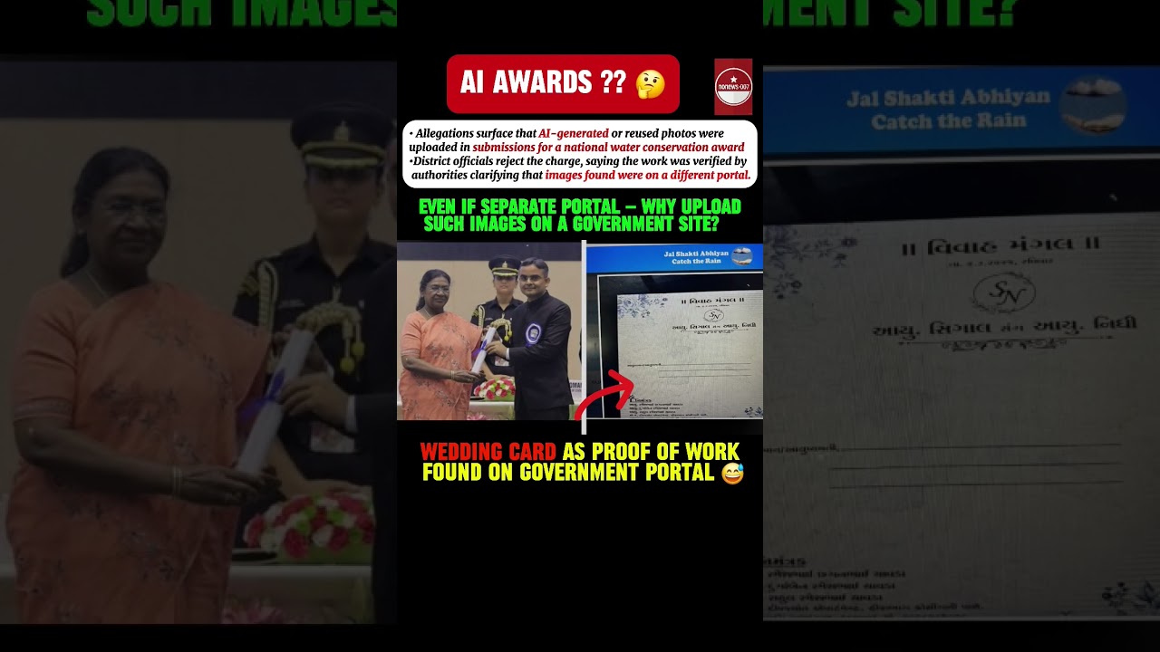 Controversy Erupts Over Alleged Use of AI Images in Khandwa’s National Water Conservation Award