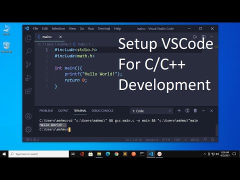 How to Setup VSCode for C/C++ Development Using MinGW in Windows 10 | Compile and Run C/C++ Program