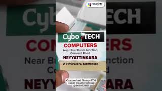 Glossy ATM Paper Pouch Printing in India by Renprints