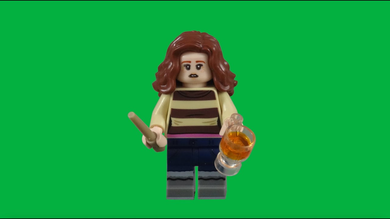 LEGO Hermione Granger Minifigure 71028-3 Stop Motion Build Green Screen