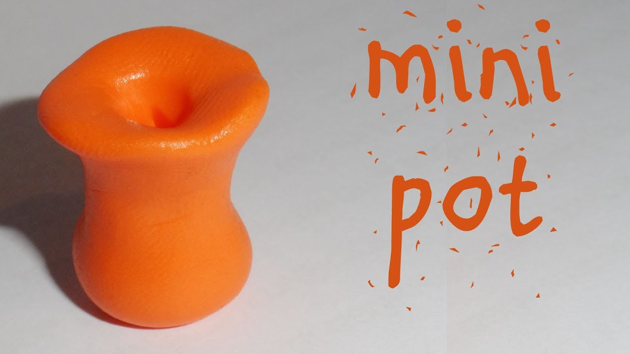 POLYMER CLAY MINI POT TUTORIAL YouTube