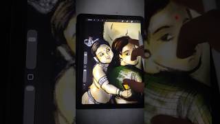 A Small TRIBUTE to Raja Ravi Varma's 167.2 crore masterpiece by small art #rajaravivarma #painting