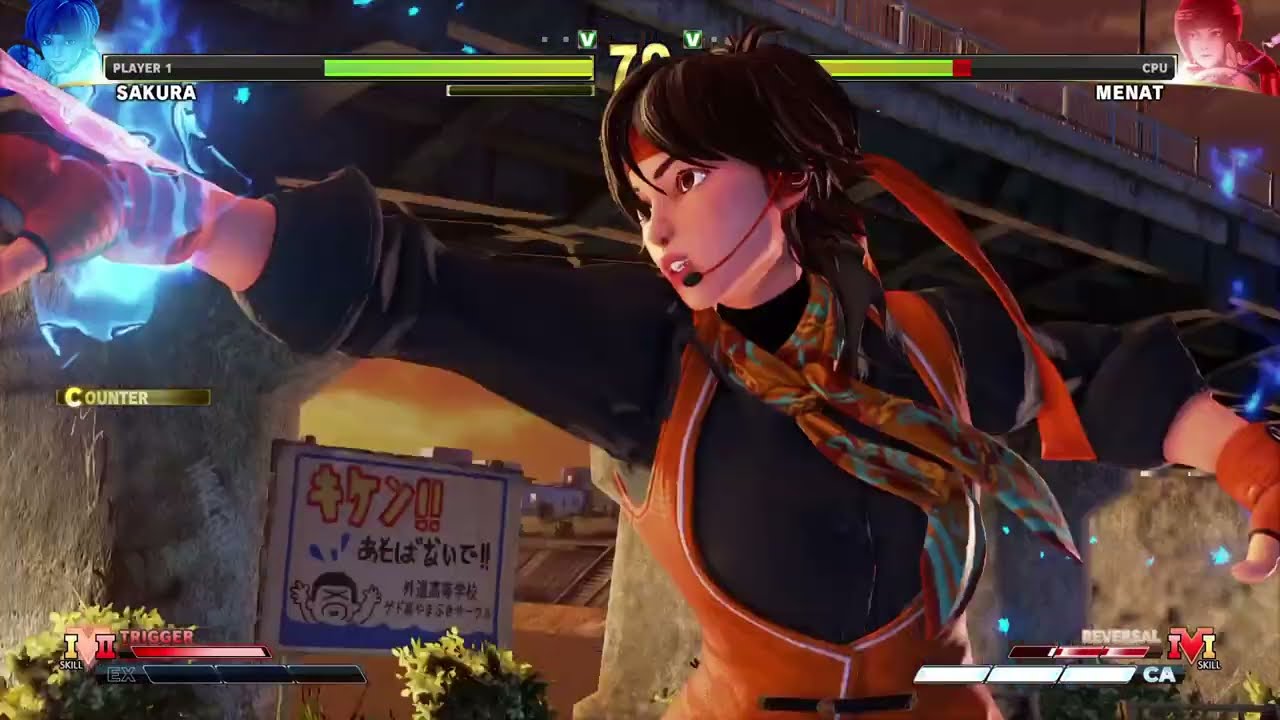 STREET FIGHTER V Sakura vs Menat