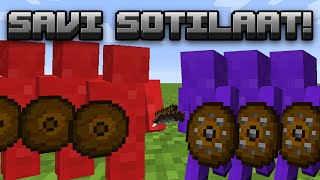 Lisäsin Minecraftiin SAVISIA SOTILAITA! │Clay Soldiers Modi