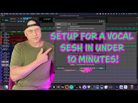 SETUP FOR A VOCAL SESSION IN UNDER 10 MINUTES!! PROTOOLS
