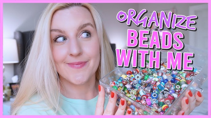 ORGANIZE BEADS WITH ME (ASMR STYLE) .unboxing all my new beads