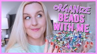 ORGANIZE BEADS WITH ME (ASMR STYLE) ....it was chaotic!!  || KellyPrepsterStudio