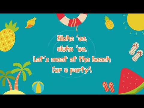Hawaiian Beach Party Lyric Video with Voices