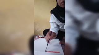 Lukisan 'Hubungan Manusia Dengan Alam Khayalan' | Dwi Purwanti | XII IPA 2