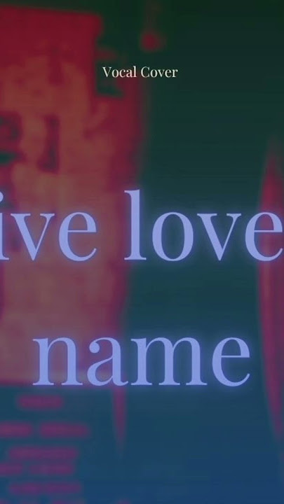 Bon Jovi - You Give Love A Bad Name (Vocal Cover)