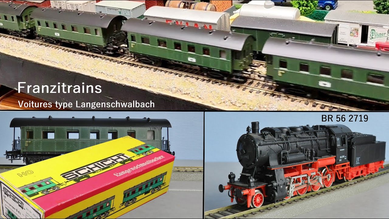 SCHICHT-PIKO HO , voitures allemandes DR(G) & Locomotive BR56 .