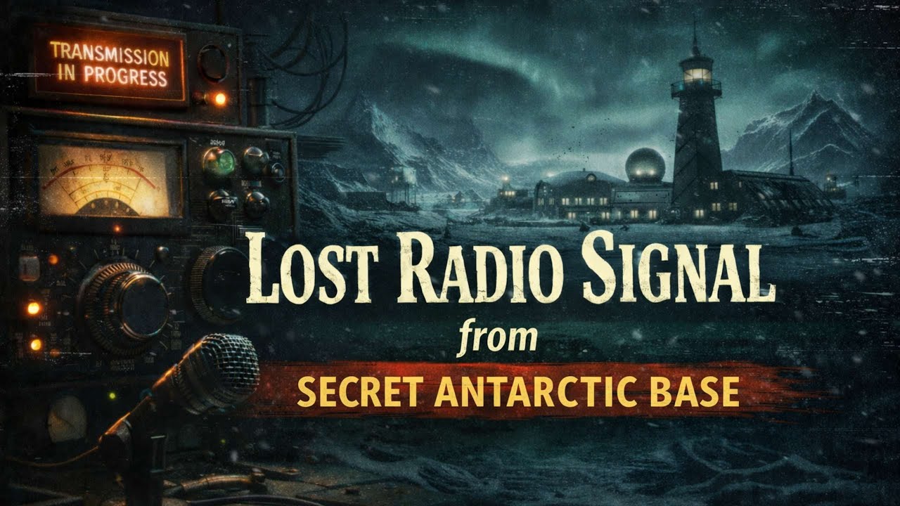 Lost Radio Signal Live from the  Secret Antarctic Base – Vintage Horror ASMR for Deep Sleep