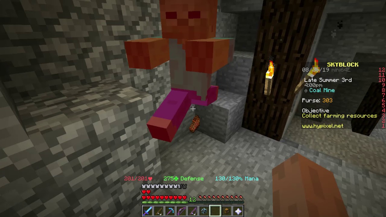 How to tame/pacify Zombies in Hypixel Skyblock YouTube