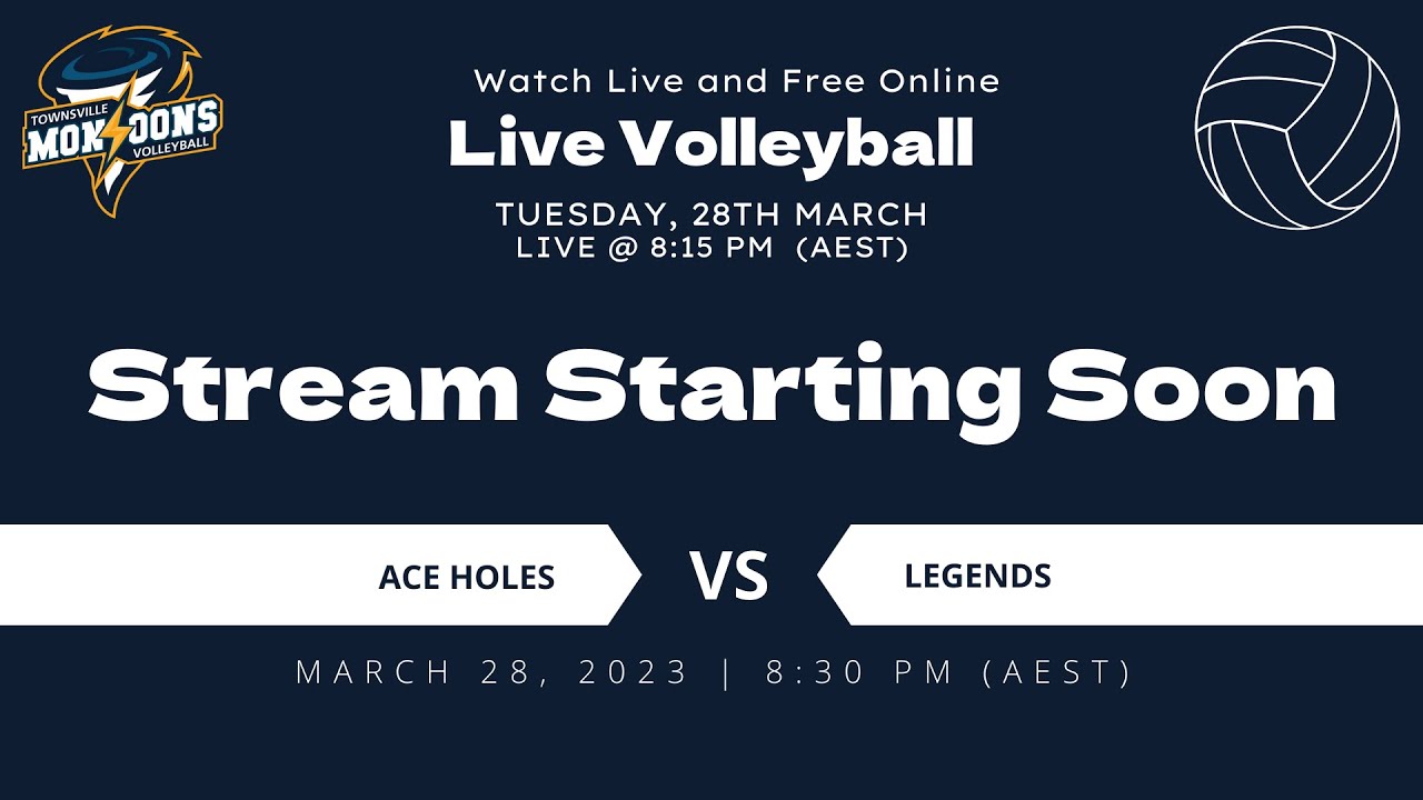 Townsville Volleyball Game 3 Ace Holes vs Legends - Tues 28th March