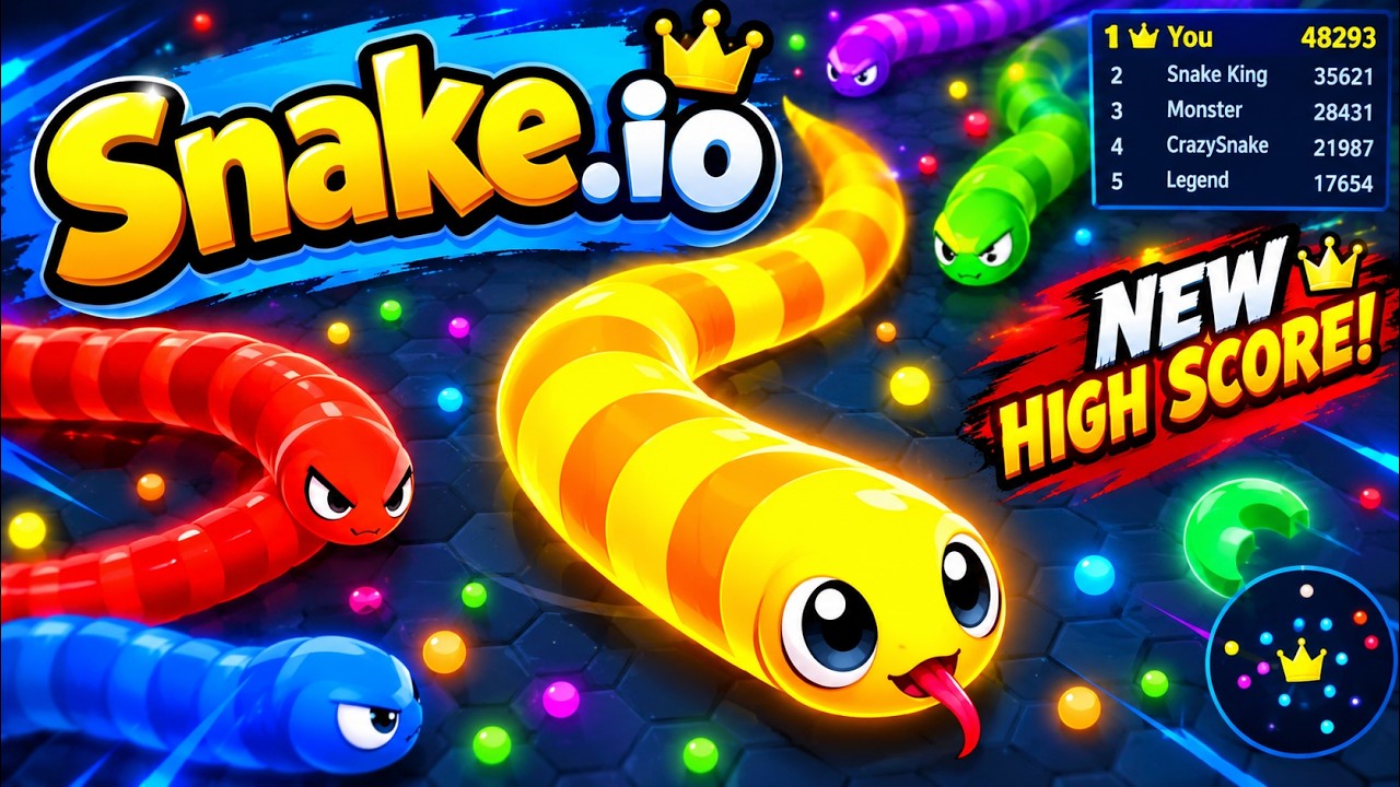 🐍 Snake.io Gameplay! Can I Become the BIGGEST Snake? #13 😱🔥 - YouTube