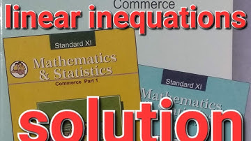 11th commerce maths practical book solution 16.  linear inequations #maths #commerce #11math #solut.