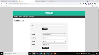 Crud Operation Using Php And Mysql part 4