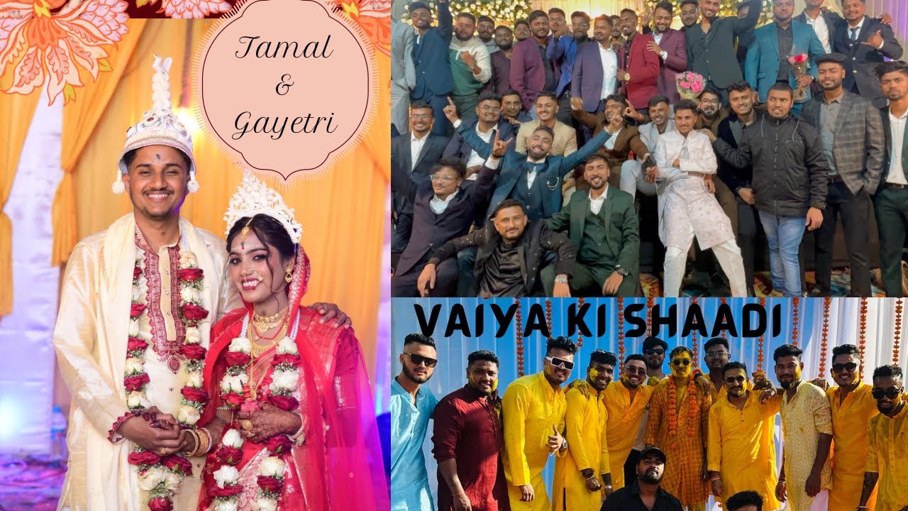 Vaiya ki Shaadi || Tamal Weds Gayatri : Tamal’s Grand wedding party 😍 #wedding #trending #party