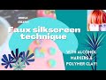 SILKSCREEN TECHNIQUE POLYMER CLAY WITHOUT  SILKSCREEN | ALCOHOL MARKERS | NO PAINT REQUIRED