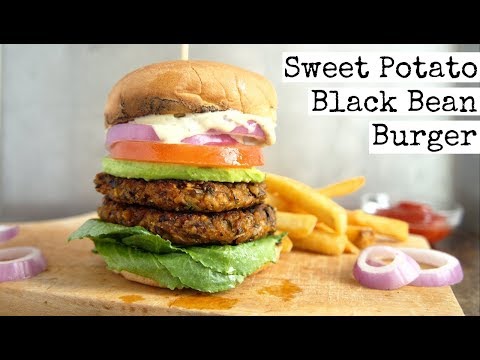 Black Bean Sweet Potato Burger