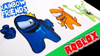 Como DESENHAR o ORANGE do RAINBOW FRIENDS ROBLOX - Como DIBUJAR a