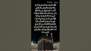 سورة البقرة     الآية 35   40   #المصحف  #قرآن_كريم #coran #koran