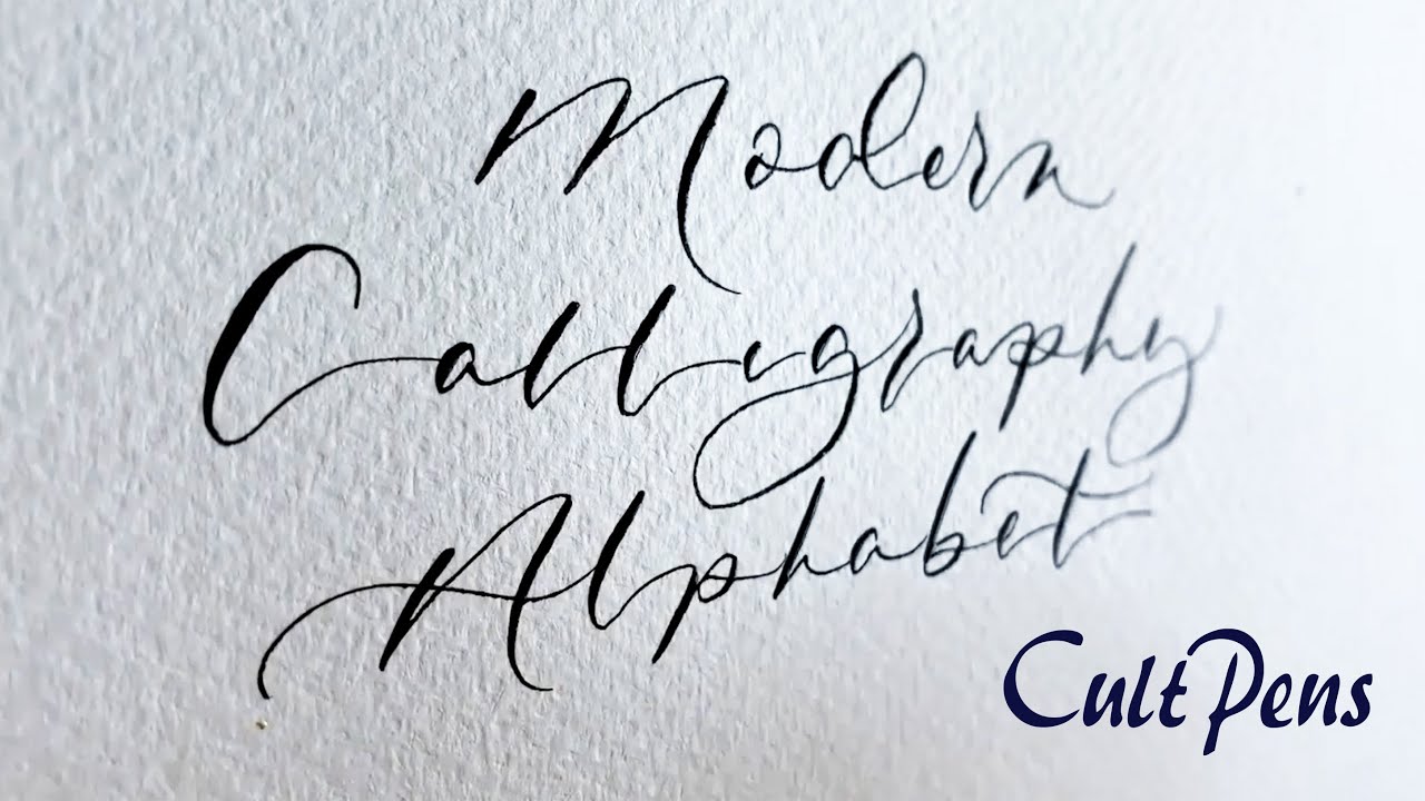 How to write the Modern Calligraphy Alphabet with Louise from Cult Pens 