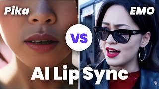 Pika Lip Sync vs EMO  AI Lip Sync Comparison (Quick Compare!)