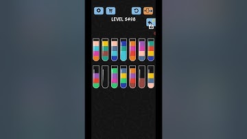 Water Color Sort Level 5498 Gameplay Solution WalkThrough